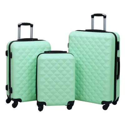 vidaXL 3x Hardcase Trolley Set Mint ABS Space-saving Travel Luggage Suitcase