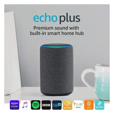 Amazon Echo Plus 2nd Generation In Charcoal Fabric - Unboxed