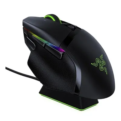 Razer Basilisk Ultimate Edition wireless gaming mouse with charging dock