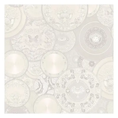 Versace Les Etoiles De la Mer Dish Wallpaper - White - 10m x 70cm