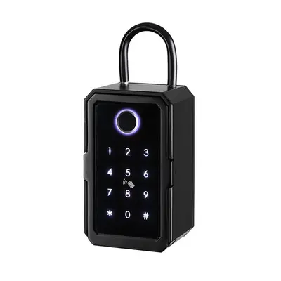 Smart Key Lock Box Ttlock Wifi Fechadura Eletronica Waterproof Wall Mount Fingerprint Door Lock 