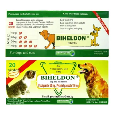 Dog Cat Wormer, Broad Spectrum Dewormer Tabs