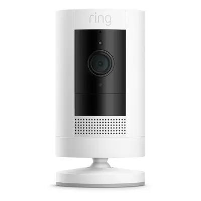 Ring Stick Up Cam Battery HD Security Camera with Two-Way Talk - White