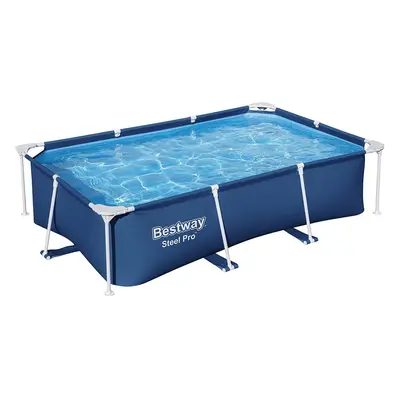 Bestway Steel Pro Frame Rectangular Outdoor Swimming Pool - 8ft 6in