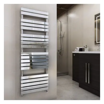 Juva x 600mm Chrome Flat Panel Heated Towel Rail