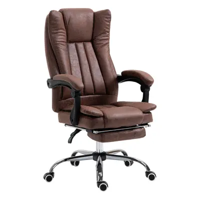 Vinsetto Executive Office Chair Computer Desk Chair for Home w/ Footrest, Brown