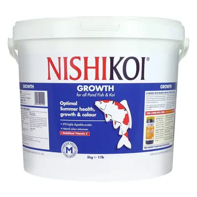 Nishikoi Growth Complete Food for Koi and Pond Fish - Medium Pellets - 5kg