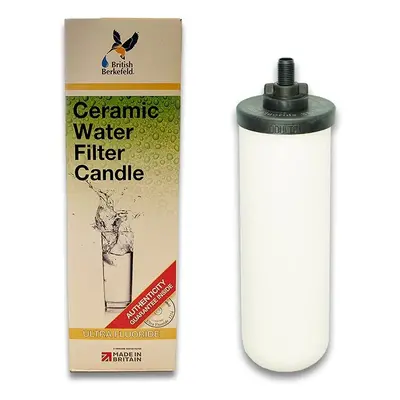 British Berkefeld/Doulton Ultra Fluoride Ceramic Drinking Water Filter Cartridge Candle inch for