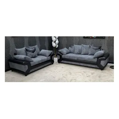 Rio Grand + sofa set - Black & Grey