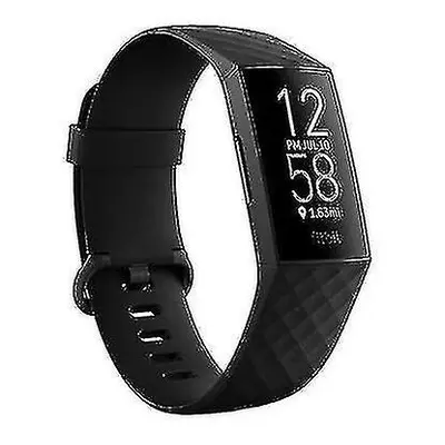 Smartwatch Fitbit Charge Dial Black 40mm Strap Rubber Fitness Bracelet [reduced!!!new Offer]