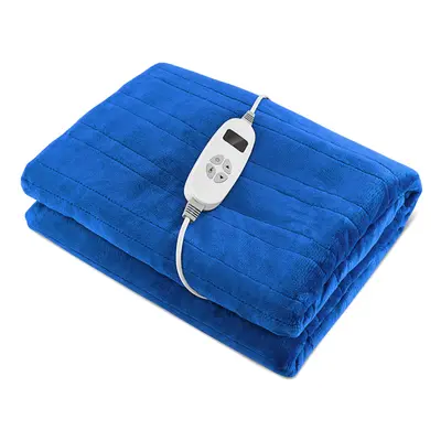 Electric Heated Throw Blanket Extra Large Electric Over Blanket Blue