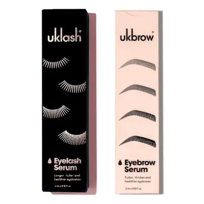 UKLASH + UKBROW Set Eyelash Eyebrow Growth Enhancing Serum 3ml Each