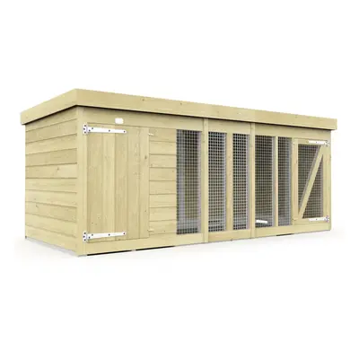 10 x 4ft Timber Dog Kennel