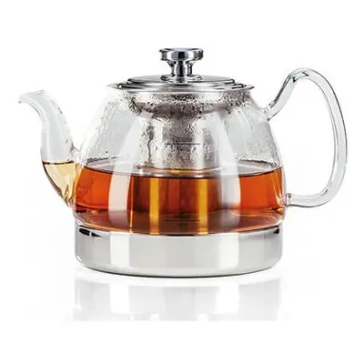 Judge Stove Top Glass Teapot, Silver, 1.2 Litre