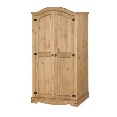 Corona Solid Pine Arch Top Wardrobe