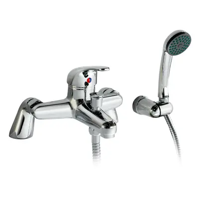 Studio Bath Shower Mixer Tap With Shower Handset Chrome