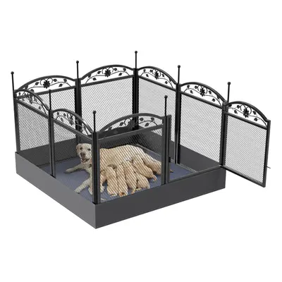 Puppy Play Pen Dog Crate Whelping Box Rabbit Enclosure Dog Run Cage