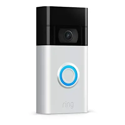 Ring Video Doorbell 1080p Camera | WiFi | Two Way Audio (2nd Gen) - Satin Nickel