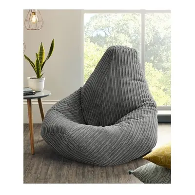 Jumbo Cord Beanbag Chair Large Bean Bags in Plush Jumbo Cord High back Beanbags Lounger Made in 