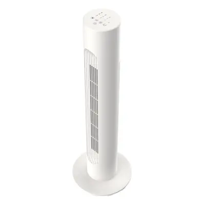 Mylek 45W White Digital Oscillating Tower Fan with Remote Control