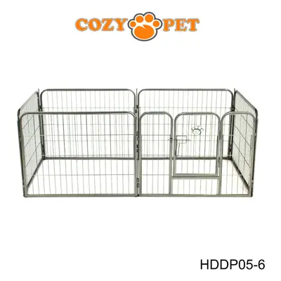 Heavy Duty Cozy Pet Puppy Playpen 60cm High Panel Run Crate Pen Dog Cage HDDP05-6