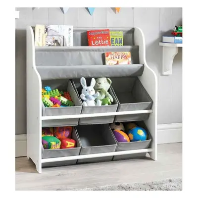 Kids Storage Tub with Bookshelves Perfect Organiser Kid Clothes Books & Toys