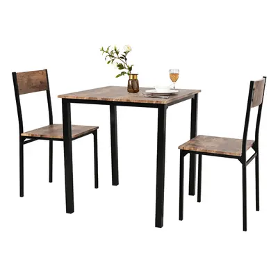 Compact Dining Table and Chairs Set Kitchen PCS Wooden Dining Set