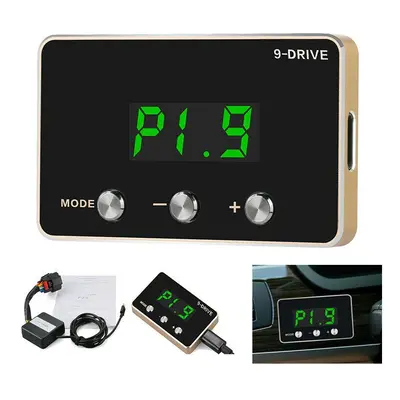 9 Drive Modes Electronic Throttle Controller Racing Pedal Accelerator Booster For Most 12V Cars 