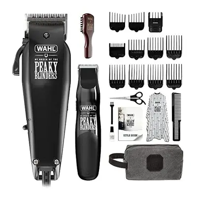 and Peaky Blinders Clipper & Beard Trimmer Gift Set, Corded Hair Clippers for Men, Head Shaver, 