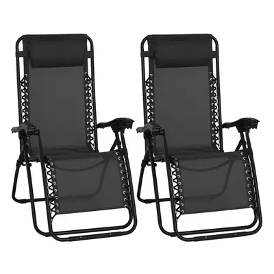 Crystals Set of Textoline Zero Gravity Reclining Lounger Chair with Adjustable Reclining Positio