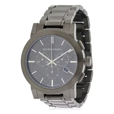 Burberry Gray Ion Chronograph Mens Watch BU9354