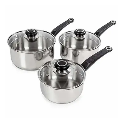 Morphy Richards Equip Piece Pan Set - Stainless Steel