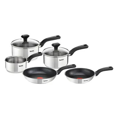 Tefal C972S544 Piece, Comfort Max, Stainless Steel, Pots and Pans