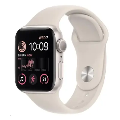 Apple Watch SE GPS 40mm Starlight Aluminium with M/L Sport Band