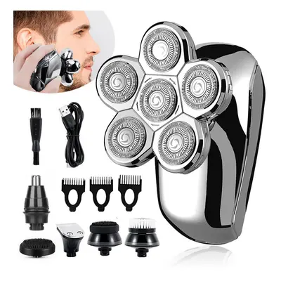 Head Shaver for Bald Men Electric Razors Wet & Dry 6D Rotary Shavers