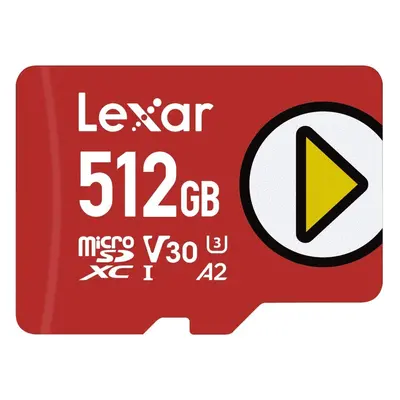 Lexar PLAY 512GB microSDXC UHS-I Card, Up To MB/s Read (LMSPLAY512G-BNNAG)