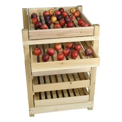 Traditional Wooden Apple Storage Rack (5 Drawer)