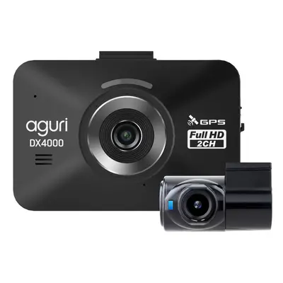 Aguri DX4000 Drive Assist Dash Cam, Speed Trap Detector & Speed Limit Alert System with Rear Cam