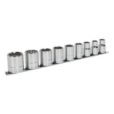 9 PACK - Whitworth Socket Set - 1/2" Imperial Square Drive Point HIGH TORQUE