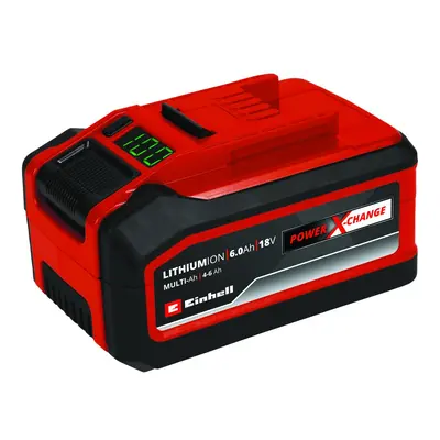 Einhell 6.0Ah Battery For All Power X-Change 18V With 4.0Ah Endurance Mode PXC