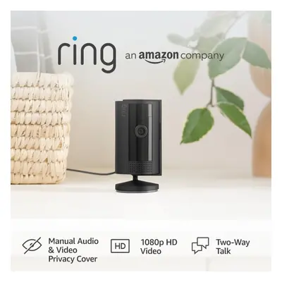 Ring Indoor Camera 2nd Gen plug-in indoor Camera 1080p HD Video Black