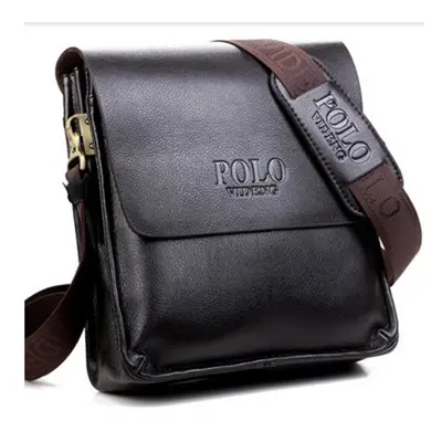 POLO Men Shoulder Bags Famous Brand Casual Business PU Leather Mens Messenger Bag Vintage Men\'s