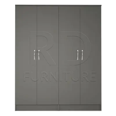 Ready assembled Classic Door Wardrobe Grey