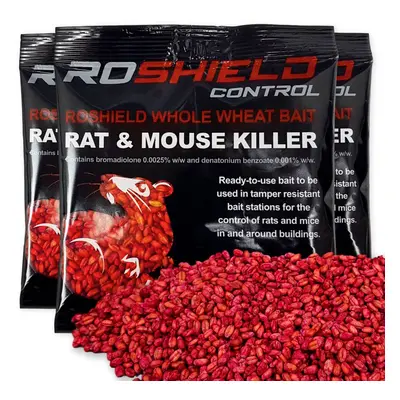 2kg Roshield Whole Wheat Bait Rat & Mouse Killer Sachet Kit