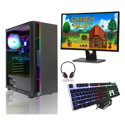 Gaming PC Bundle Intel Core i3 8GB RAM 240GB SSD Windows Wi-Fi