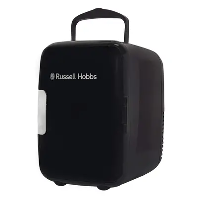 Russell Hobbs Mini Fridge RH4CLR1001B | 4L/6 Can Portable Mini Cooler