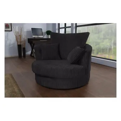 Porto Jumbo Cord Swivel chair-Arm Chair