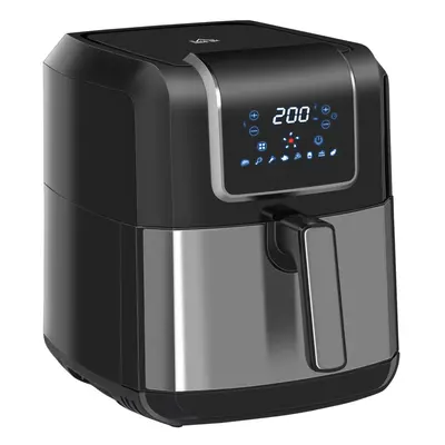 HOMCOM Air Fryer 1700W 6.5L with Digital Display Timer, Black and Grey