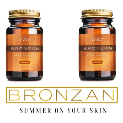 2X Bronzan Dr Viton 100% Natural and Organic sunless tanning 2X30 caps