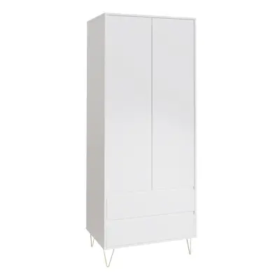 Monaco White Door Drawer Wardrobe